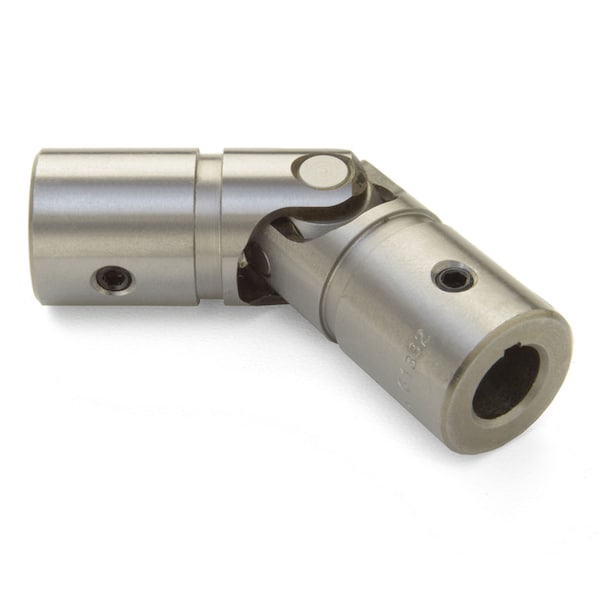 Single U-Joint, 9 mm x 8 mm Bores, 18.9 mm OD, Steel